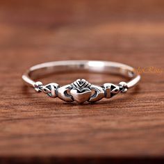 Traditional Irish Claddagh Ring ▷Gift Box Included ▷4mm Height ▷Size 2 - 13 Available ▷925 Sterling Silver (not plated or filled) ▷925 Stamp Authenticity https://www.etsy.com/shop/TrendyRing Elder Emo, Silver Claddagh Ring, Irish Ring Claddagh, Irish Rings, Irish Claddagh, Couples Ring Set, Claddagh Ring, Claddagh Rings, Irish Jewelry