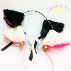 Meow meow, master, please bring me home （づ￣3￣）づ╭❤～ Adorable Cosplay Cat Ears With Small Bell Head Band Hoop Free Ship SP141189  From Feb 15 - 26, SpreePicky is off for Chinese Traditional New Year holiday.  Please enjoy self-shopping with coupon codes (valid from Feb15 - 28):  * spring15 - 15% off at 80$  * spring20 - 20% off 150$  Available in both sites:  spreepicky.storenvy.com www.spreepicky.com  During this period, urgent orders would not be processed in time.  All orders made during the ti White Cat Ears For Cosplay, White Cat Ears Costume Accessories For Cosplay, Cute Cat Ears Costume Accessories, White Themed Costume Accessories With Cat Ears, Cosplay Cat Ears, Wolf Ears And Tail, Cosplay Cat, Wolf Ears, Fashion Terms