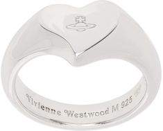 Handcrafted ring in sterling silver. · Logo-engraved graphic at face · Hallmarking at inner band Supplier color: Rhodium (925) Vivienne Westwood Marybelle Ring, Vivienne Westwood Ring, Vivienne Westwood Jewellery, Face Logo, Gothic Rings, Silver Logo, Handcrafted Rings, Signet Ring, Vivienne Westwood