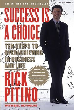 a man in a suit standing on top of a book cover