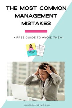 the most common management mistakes and free guide to avoid them