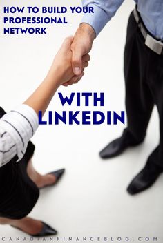 two people holding hands with the text how to build your professional network with linkedin