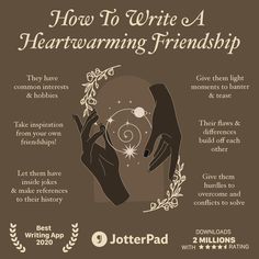 how to write a heartwarming friend poster