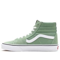 Vans Sk8hi Schuhe VN0A32QG4G6 Vans Shoes High Tops, Sk8 Hi Vans, Green Vans, Van Color, Green Ash, Vans Sk8 Hi, Vans Shop, Unique Shoes, Vans High Top Sneaker