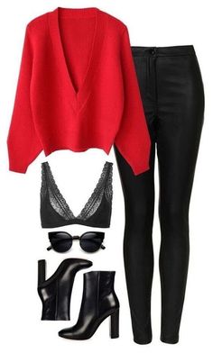 Fashion Forward Outfits, Red Sweater, Looks Chic, Mode Inspo, 가을 패션, Narnia, Mode Inspiration, Kettlebell, New Girl