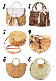 Classy in California: Best Wicker Bags on Amazon Preppy Handbags, French Market Bag, Straw Beach Bag, Make Your Own Clothes, Wicker Bags, One Two Three, Rattan Bag, Straw Bags