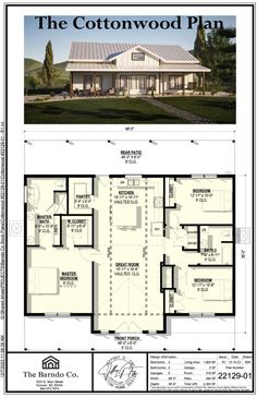 two story house plans with an open floor plan for the front and back of the house