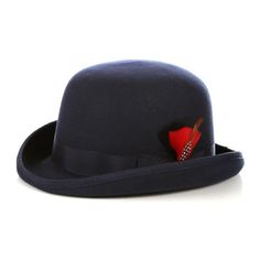 Men Derby Bowler Hat-Blue - Church Suits For Less Mens Derby Hats, Ribbon Feather, Designer Hats Men, Australian Dresses, Brown Derby, Irish Fashion, Derby Outfits, Felt Crown, Derby Fascinator