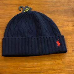 Brand New With Tags And Authentic Item. Polo Winter Hats, Polo Beanie, Ralph Lauren Winter, Small Beanie, Corduroy Bucket Hat, Ralph Lauren Hats, Cable Knit Hat, 5 Panel Hat, Horse Logo