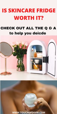 s a skincare fridge worth it? If you are wondering, check out this post that answers all the Q &A That is related to skincare fridge design, cost, efficiency, etc It will help you decide whether to buy it or no #skincarefridge #skintips #beautytools #beautyproducts #skincareproducts #skincareroutine #vanity #minibeautyspa #skintips #skincareroutine #facemask #beautytips #skincarefridgeproducts #beautyfridge #miniskincarefridge Fridge Design, Skincare Diy, Fridge Organisers, Fridge Organization, Diy Skin Care, Beauty Spa, Skin Tips, Petite Fashion