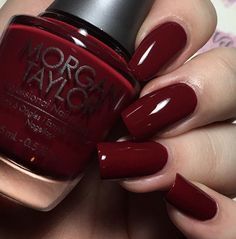 Maroon Nail Polish, Morgan Taylor, Nail Paint