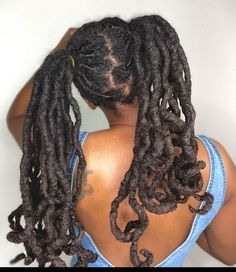 Thick Locs, Hair Movement, Natural Hair Movement, Two Ponytails, Beautiful Black Hair, Loc Inspiration