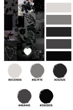 some black and white images are shown with the same color scheme as well as different colors