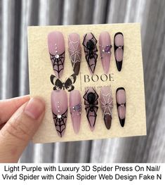 In the realm of beauty and self-expression, nails have become a canvas for artistic innovation and personal style. Gone are the days when a simple coa Ongles Goth, 3d Spider, Nail Art Halloween, Nagellack Trends, Gothic Nails, Goth Nails, Halloween Nail Designs