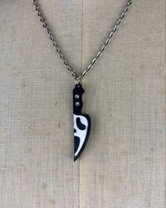 Scream Necklace, Scary Jewelry, Horror Accessories, Premiere Outfits, Horror Necklace, The Slasher, Ghost Necklace, Acrylic Laser Cut, Edgy Jewelry