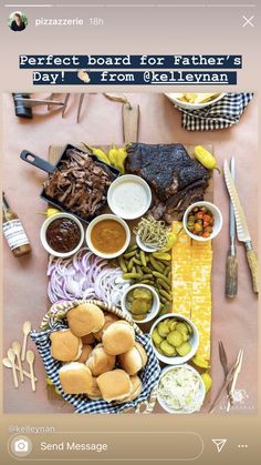 a table topped with lots of different foods