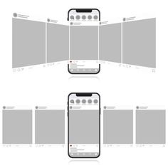 an image of a cell phone with multiple screens on the front and back, in different positions