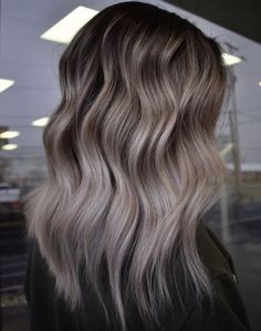 Mushroom Brown Hair with Ashy Highlights Mushroom Brown Hair With Blonde, Brown Hair With Ashy Highlights, Ashy Dark Blonde Hair, Hair Color For Pale Skin, Ashy Highlights, Pale Skin Hair Color