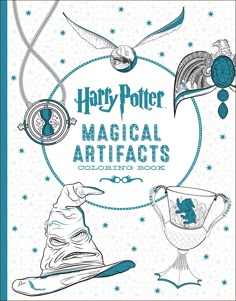 harry potter artifacts are featured in this coloring book