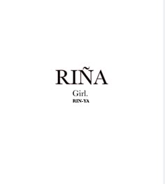 the cover of rina's album girl, runya