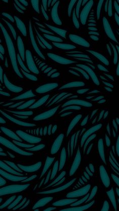 an abstract black and teal background with wavy lines