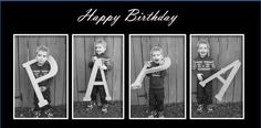 three children posing in front of a wooden fence with the letters a, b, and c