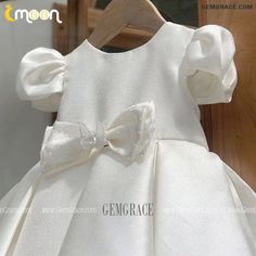 10% off now|Ivory Bubble Sleeved Flower Girl Dress With Butterfly Bow at GemGrace. Click to learn our pro custom-made service for wedding dress, formal dress. View Couture Flower Girl Dresses for more ideas. Stable shipping world-wide. White Short Sleeve Dress For Dress-up, Solid Fitted Dress For First Communion, Cream Short Sleeve Dress For Dress-up, Elegant White Short Sleeve Princess Dress, White Short Sleeve Dress-up Dress, Cute Fitted White Princess Dress, White Short Sleeve Princess Dress For Dress-up, Cute Fitted Dress For First Communion, White Fitted Cute Princess Dress