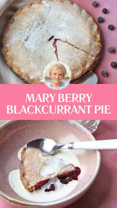 Mary Berry Blackcurrant Pie Marionberry Pie, Simple Dessert, Chefs Table, Shortcrust Pastry, Mary Berry