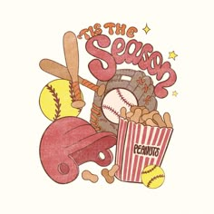 this is an image of a t - shirt design with baseball, glove and ball