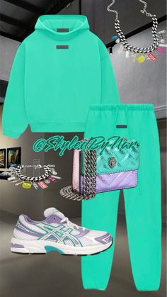 Teal Dunks Outfit Ideas, Teal Outfit Ideas, Chill School Outfits, Cute Online Clothing Stores, Cute Clothing Stores, Cute Nike Outfits, Fasion Outfits