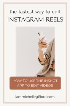 the fastest way to edit instagram reels how to use the inshot app to edit videos