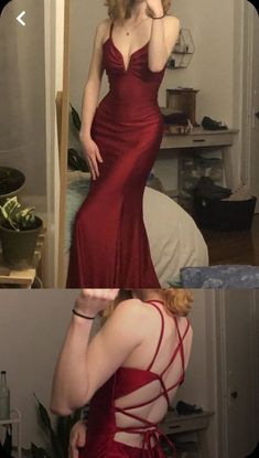 Burgundy Mermaid Prom Dress, Long Party Gowns, Prom Dress Inspiration, Pretty Prom Dresses, Glam Dresses, Mode Inspo, Neck Lace, Party Gowns, Mermaid Prom Dresses