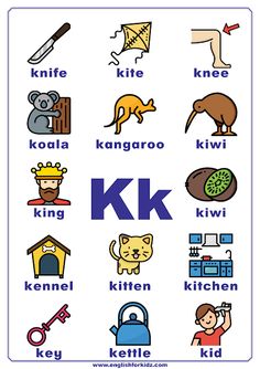 the letter k is for kangaroo and other animals