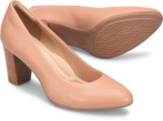 We designed the Parisa with an elegant toe shape and block heel for a flattering, all-season look that�s crafted for all-day comfort. Elegant Closed Toe Synthetic Block Heels, Elegant Synthetic Closed Toe Block Heels, Elegant Synthetic Block Heels For Office, Feminine Heels With Removable Insole And Round Toe, Casual Closed Toe Block Heels With Sculpted Heel, Elegant Synthetic Block Heels, Synthetic Heels With Stacked Heel And Almond Toe, Casual Closed Toe Block Heels With Padded Heel, Casual Block Heels With Padded Closed Toe