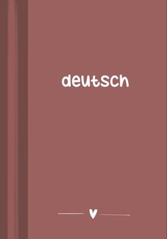 the word deutsch is written in white on a brown background with a heart Back To School Ipad Wallpaper, Good Notes Icon, School Ipad Wallpaper, Good Notes Aesthetic, School Wallpaper Aesthetic, Ipad Goodnotes Template, Good Notes Cover, Goodnotes Aesthetic