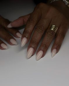 Quiet ❤️ #dovenailsbysharon Classy Lady Nails, Nail Designs On Black Women, Milky Almond Nails, November Almond Nails, Almond Nails Fall, Minimalist Manicure, Drippy Nails, Classy Almond Nails, Diva Nails