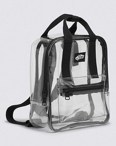 Low Key Mini Backpack Sporty Rectangular Backpack With Adjustable Strap, Nylon Satchel Backpack With Adjustable Strap, Nylon Tote Backpack With Adjustable Strap, Nylon School Bag With Top Carry Handle, Versatile Bags With Adjustable Straps For Back To School, Casual Vans Backpack For Daily Use, Casual Daily Use Backpack With Top Carry Handle, Trendy Vans Travel Bag, Vans Backpack For Everyday And Back To School