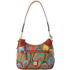 Standout Style  Lightweight Italian coated cotton is the star of the show in this bold marbled look. Hobo Shoulder Bag, Key Hook, Dooney And Bourke, Dooney & Bourke, Dooney Bourke, The Star, Inside Pocket, Zip Pockets, Key