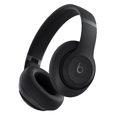 the beats on ear headphones are black and blue