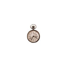 an old pocket watch is shown against a white background with the time displayed on it's face