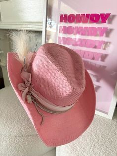 One size fits most  Sturdy straw hat Georgeous decorative concert hat  One of a kind  White, pinks golds and silvers  Free shipping light pink hat Southern Style Hats For Summer Country Events, Southern Summer Hats For Country Events, Southern Style Summer Hat For Country Events, Southern Style Summer Hats For Country Events, Pink Hat For Kentucky Derby And Country Events, Pink Short Brim Mini Hats For Country Events, Western Pink Costume Hats And Headpieces For Festival, Western Style Hats For Spring, Trendy Pink Straw Hat For Spring