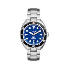 With its modern aesthetic, the Fossil Breaker men’s quartz watch channels the adventure of being out on the open water. 42mm stainless steel case Blue textured dial with black rotating bezel, bold luminous hands and markers, date display and mineral crystal Stainless steel bracelet with fold-over clasp Water-resistant to 200 meters Stainless Steel Watches With 10atm Water Resistance, Stainless Steel Watch With 10atm Water Resistance, Diving Watch Accessories With 10atm Water Resistance, Diving Watches With 10atm Water Resistance, Outdoor Blue Watch With Metal Dial, Silver Diving Watch With Analog Display, Stainless Steel Chronograph Watch With 10atm Resistance, Stainless Steel Chronograph Watch With 10atm Water Resistance, Modern Diving Watch