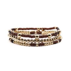 Elevate your style with our tortoise & gold bracelet stack—a trio of effortless elegance. This set includes a 4mm 14k gold-filled bracelet, paired with our Zara Tortoise and Finn Tortoise stretch bracelets, all designed for a comfortable 7" fit. The mix of rich tortoise tones and luminous gold adds warmth and versatility to your look, making this stack perfect for everyday wear or special occasions. Wear them together for a bold statement or mix and match with your favorites for endless styling Elegant Brown Stackable Jewelry, Everyday Stackable Brown Jewelry, Everyday Brown Stackable Jewelry, Adjustable 14k Gold-filled Bracelets For Layering, Adjustable 14k Gold Filled Bracelets For Layering, Adjustable Brown Stackable Jewelry, Adjustable Stackable Brown Jewelry, Gold Bracelet Stack, Beaded Bracelet Stack