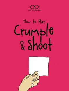 how to play crumple and shoot on the cover of an adult's book