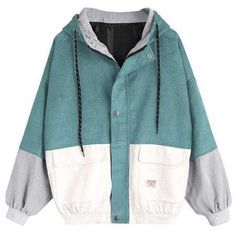 Casual Cotton Outerwear With Patchwork, Casual Long Sleeve Patchwork Windbreaker, Casual Patchwork Hooded Jacket For Outdoor, Casual Oversized Patchwork Outerwear, Casual Winter Windbreaker For Cold Weather, Oversized Hooded Casual Windbreaker, Casual Hooded Outerwear With Pockets, Oversized Long Sleeve Casual Parka, Casual Winter Windbreaker For Streetwear