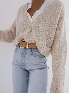 Tops Winter, Denim On Denim, Outfit Jeans, Cooler Look, Women Trends, Mode Inspiration, Fall Winter Outfits, Cute Casual Outfits