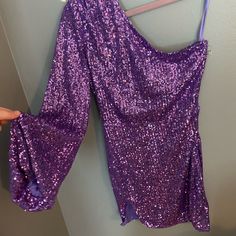 Nwt Never Worn Purple Sequin Mini Dress. Open To Offers :) Purple One Shoulder Mini Dress For Night Out, Fashion Nova Black Dress, Glitter Mini Dress, 70 Fashion, White Bodycon, White Bodycon Dress, Spaghetti Strap Mini Dress, Ribbed Mini Dress, 60 Fashion