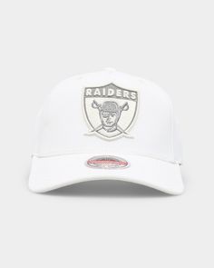 the oakland football team's new era hat, which features an embroidered logo on the front