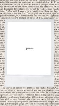 an open book with the words in french on it and a white square overlay