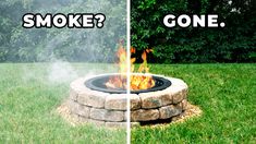 Build your own DIY Smokeless Fire Pit | FixThisBuildThat Fire Pit Bbq Ideas, Make Your Own Fire Pit, How To Make A Fire Pit Backyard, Build Your Own Fire Pit, Building Fire Pit, Fireplace Outside Fire Pits, Budget Fire Pit Area, Fire Pit Smokeless, How To Start A Fire In A Fire Pit